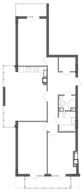 3-кімнатна 101.61 м² в ЖК Basa city від 21 600 грн/м², с. Ходосівка