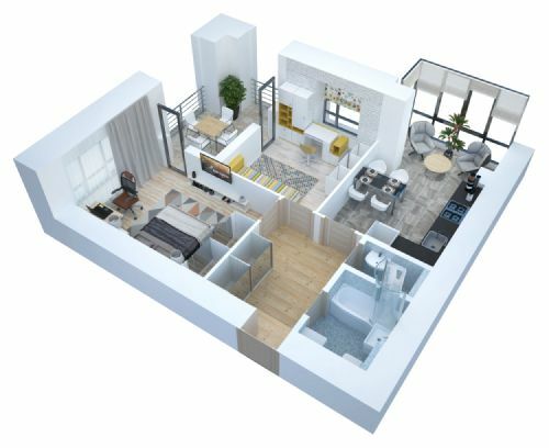 2-кімнатна 66.37 м² в ЖК Art Residence від 20 300 грн/м², м. Ірпінь