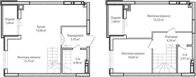 Дворівнева 74.5 м² в ЖК Синергія Сіті від 18 800 грн/м², м. Ірпінь