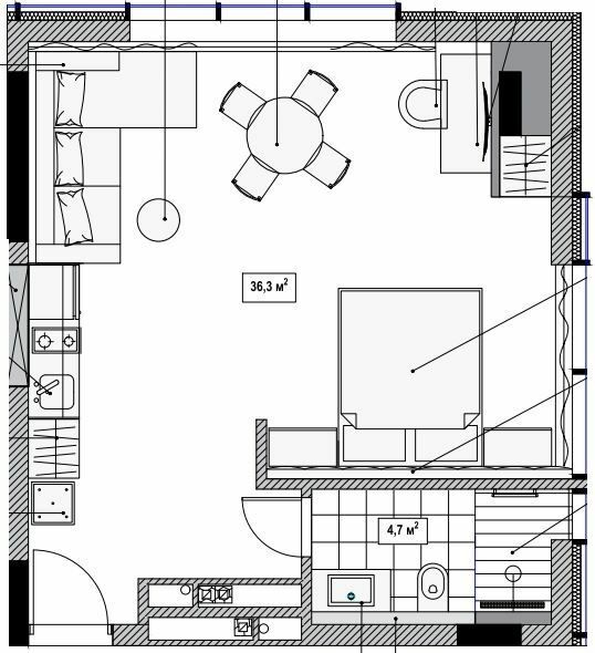 2-комнатная 41 м² в Апарт-комплекс Le Méandre от 51 000 грн/м², с. Поляница