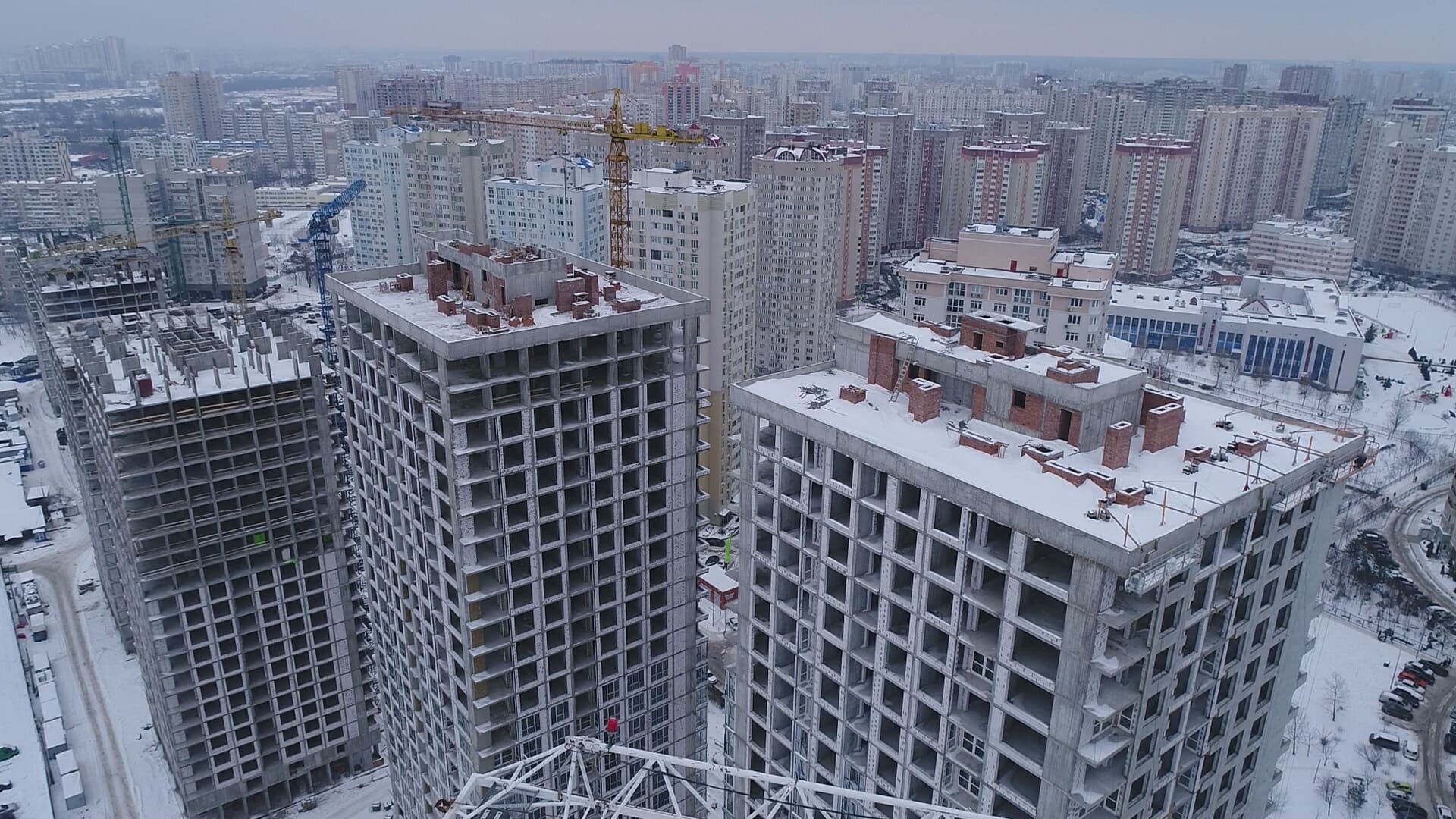 Ход строительства ЖК Урловский-1, март, 2021 год