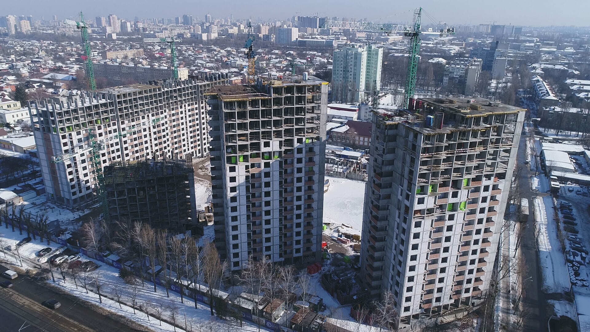Ход строительства ЖК Отрада, март, 2021 год