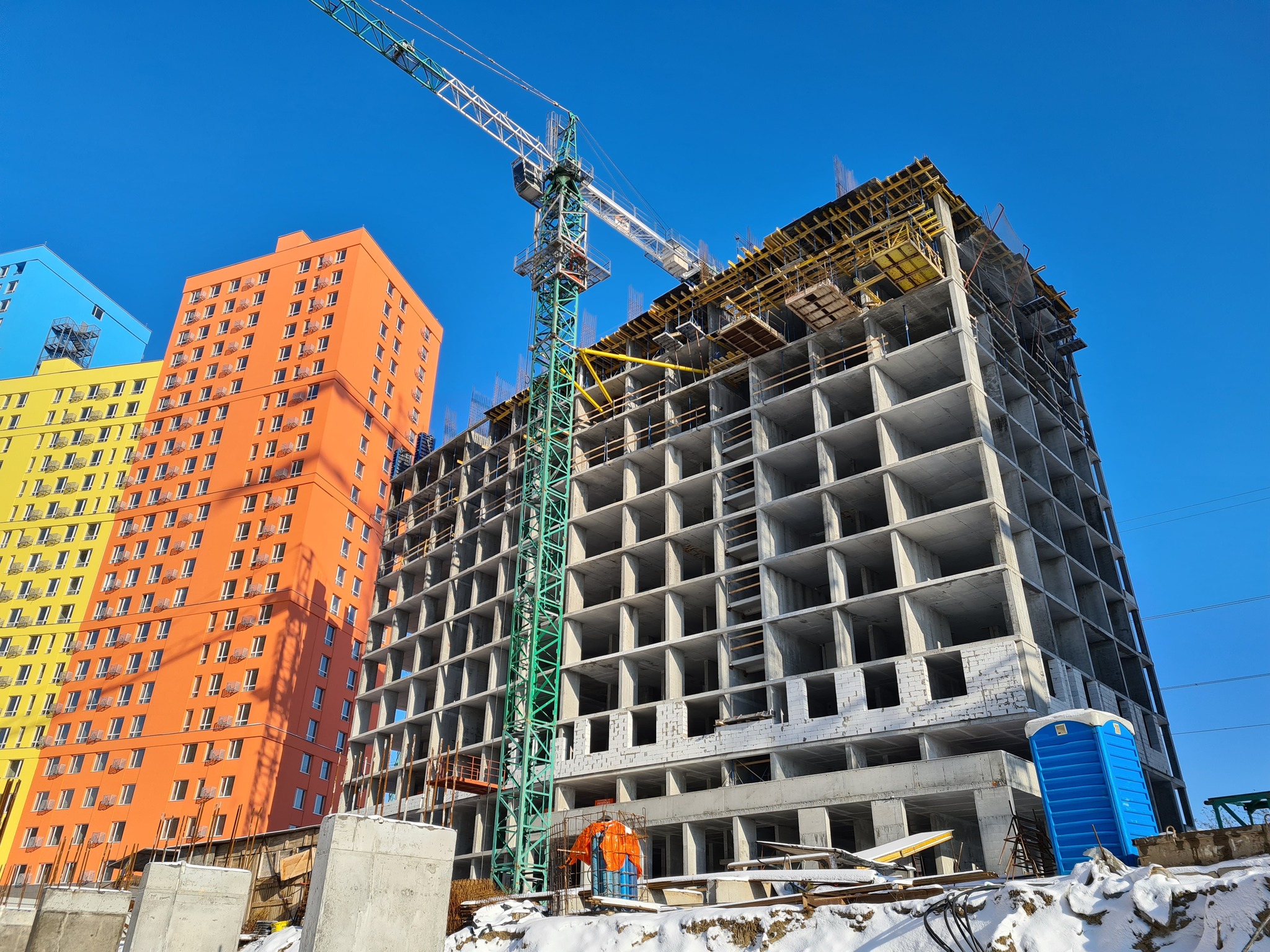 Хід будівництва ЖК Svitlo Park, лют, 2021 рік