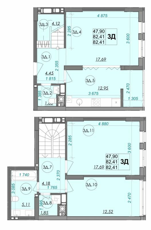Дворівнева 83.54 м² в ЖК Panorama від 15 500 грн/м², Луцьк