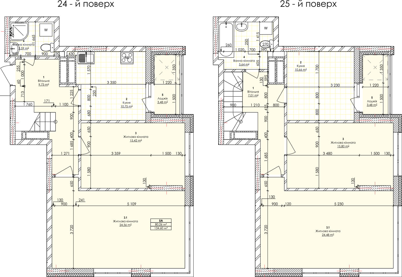 Дворівнева 134.6 м² в ЖК Бережанський від 27 000 грн/м², Київ
