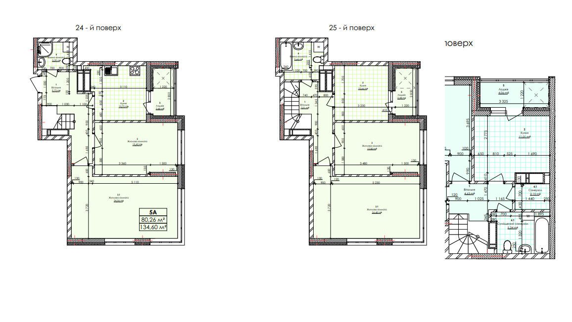 5+ кімнат 136.6 м² в ЖК Бережанський від 21 000 грн/м², Київ