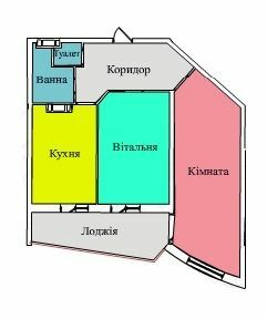 2-кімнатна 63.16 м² в ЖК на вул. Київська від 14 000 грн/м², Тернопіль