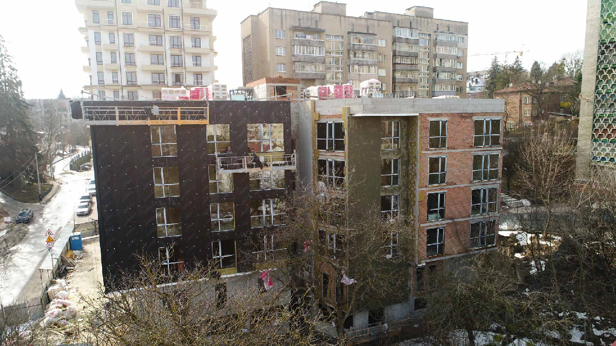 Хід будівництва ЖК Ярославенка, лют, 2021 рік