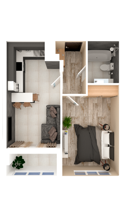 1-комнатная 40.98 м² в ЖК Orange Park от 30 902 грн/м², с. Крюковщина