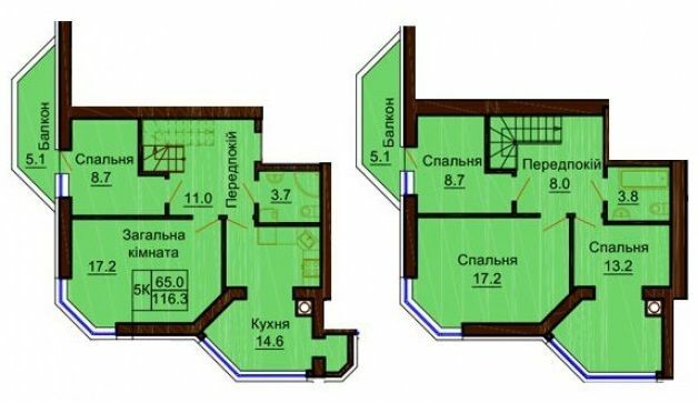 Двухуровневая 116.3 м² в ЖК София Сити от 24 000 грн/м², с. Софиевская Борщаговка