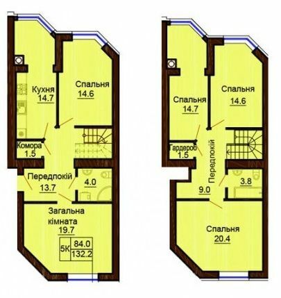 Двухуровневая 132.2 м² в ЖК София Сити от 24 000 грн/м², с. Софиевская Борщаговка