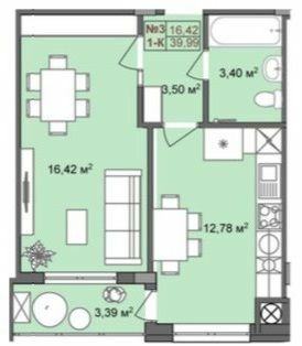 1-комнатная 39.99 м² в ЖК RedWood от 20 300 грн/м², пгт Брюховичи
