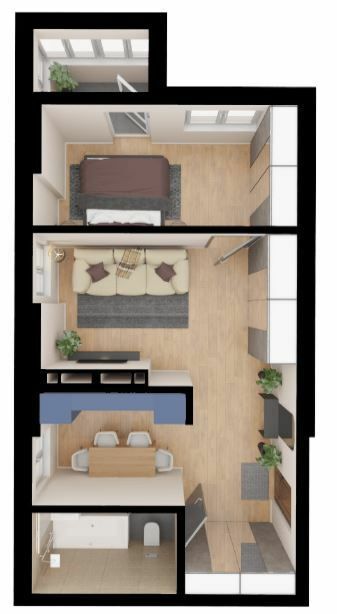 2-комнатная 46.2 м² в ЖК 4U от 26 928 грн/м², Киев
