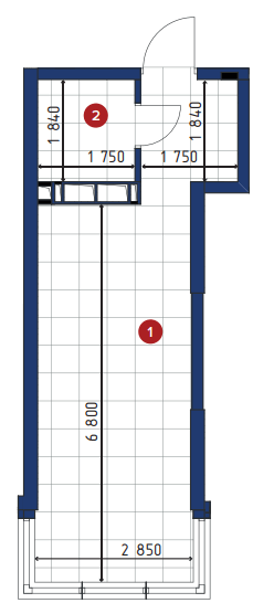 1-комнатная 26.68 м² в ЖК 4U от 25 270 грн/м², Киев