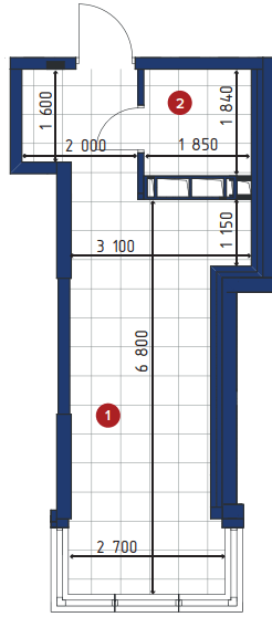 1-комнатная 24.78 м² в ЖК 4U от 25 270 грн/м², Киев