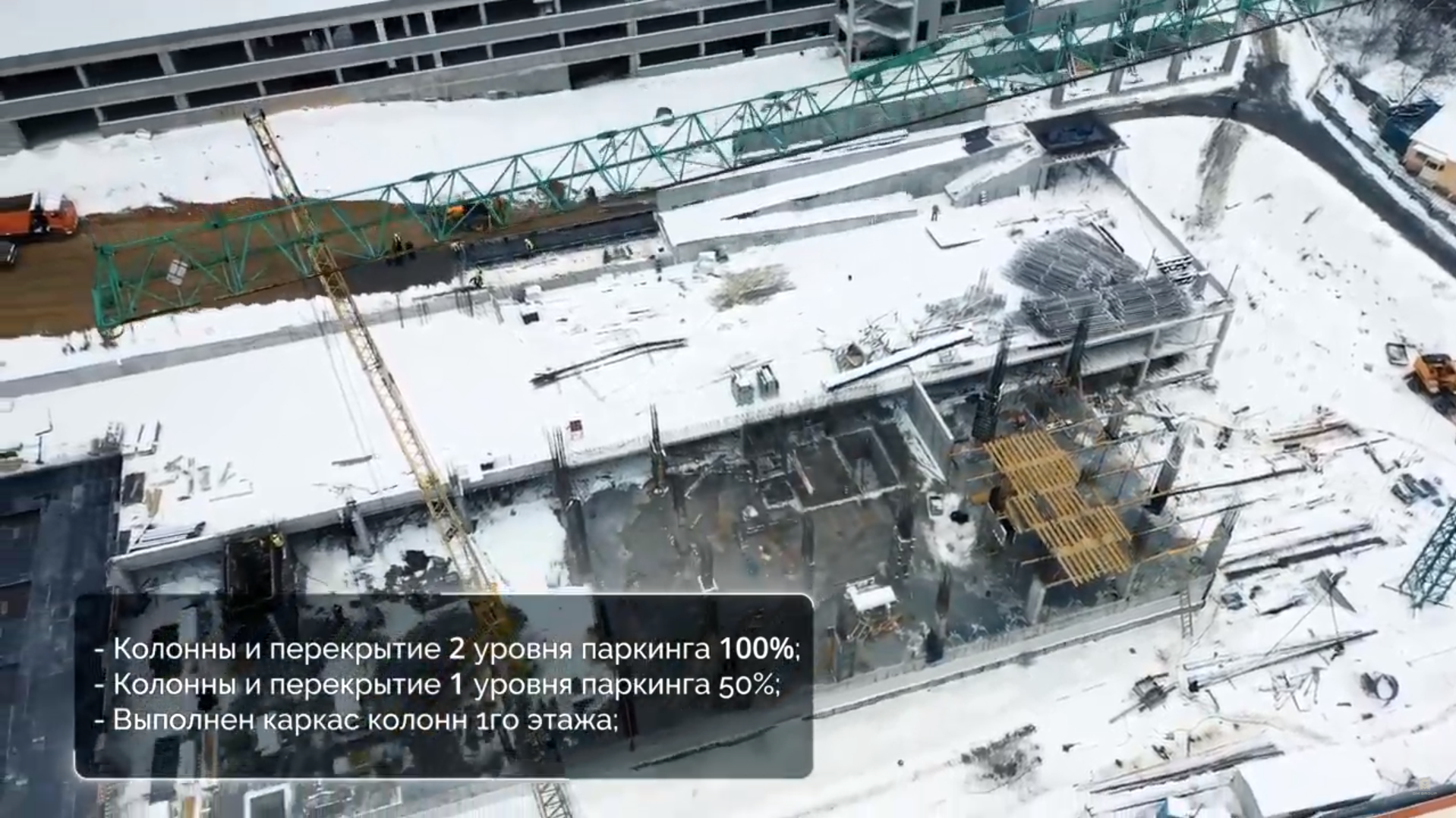 Ход строительства ЖК Neboshill, янв, 2021 год