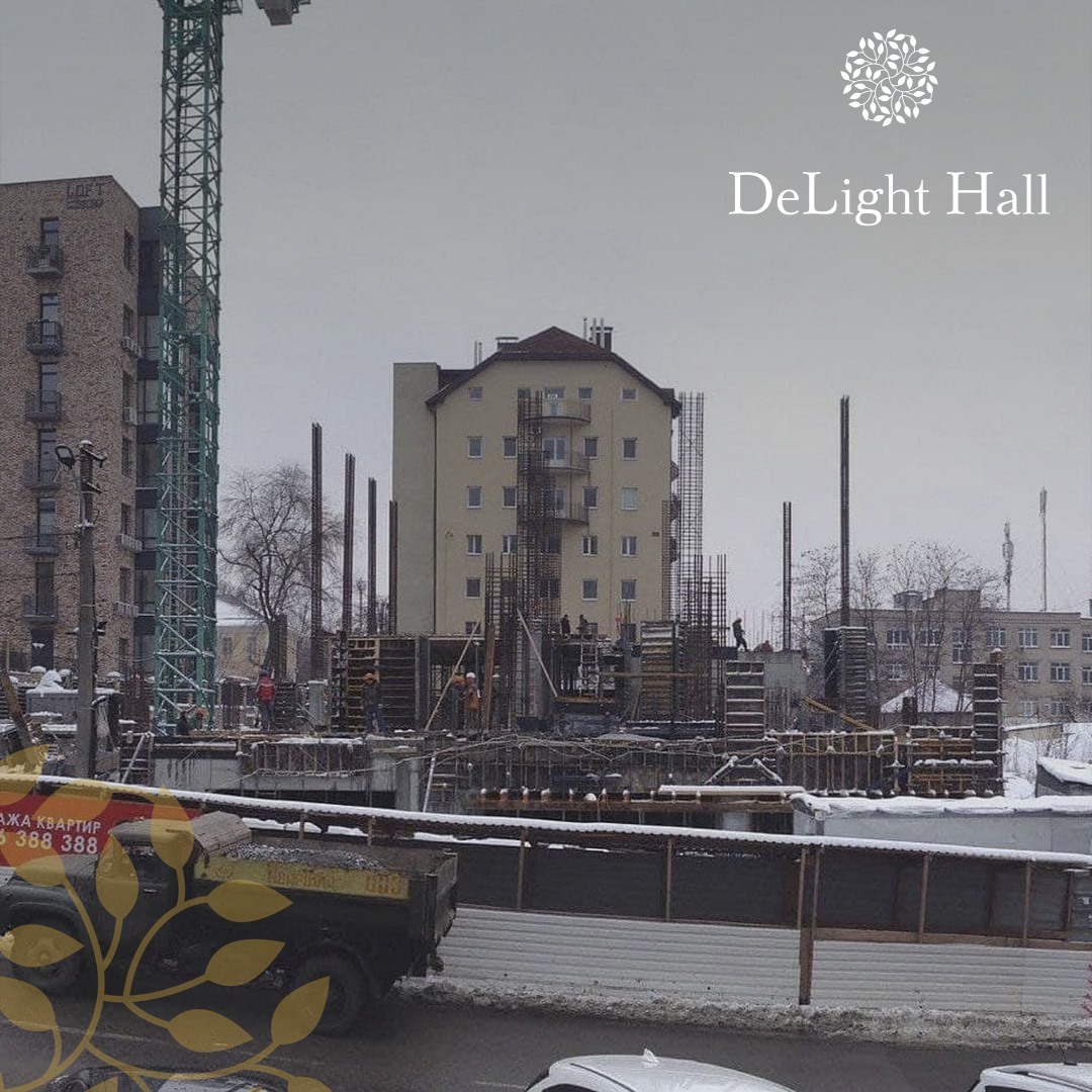 Ход строительства ЖК DeLight Hall, янв, 2021 год