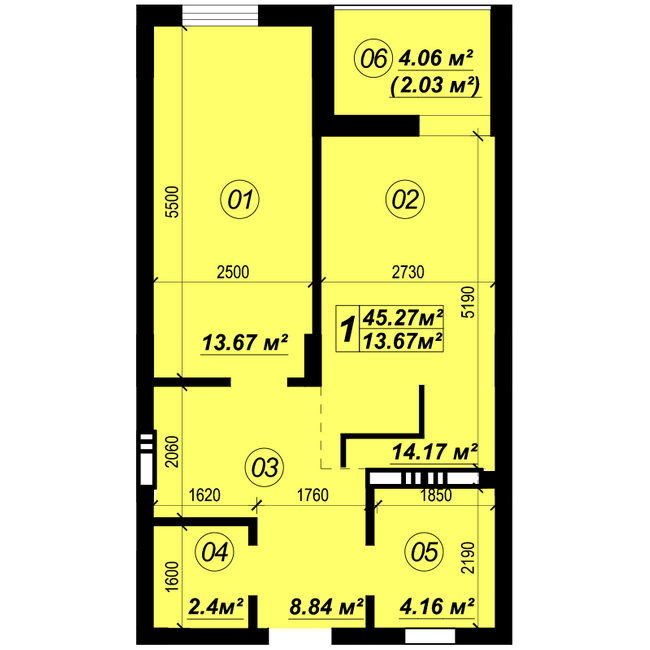 1-кімнатна 45.27 м² в ЖК Verba від 19 250 грн/м², смт Глеваха