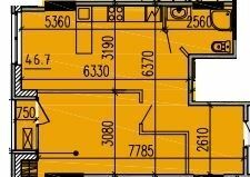 1-комнатная 48.1 м² в ЖК Premier Tower от 33 900 грн/м², Днепр