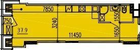1-комнатная 39.2 м² в ЖК Premier Tower от 33 900 грн/м², Днепр