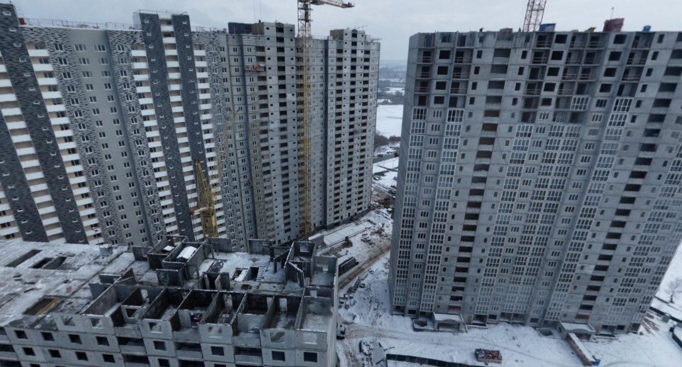 Ход строительства ЖК Ревуцкий, янв, 2021 год