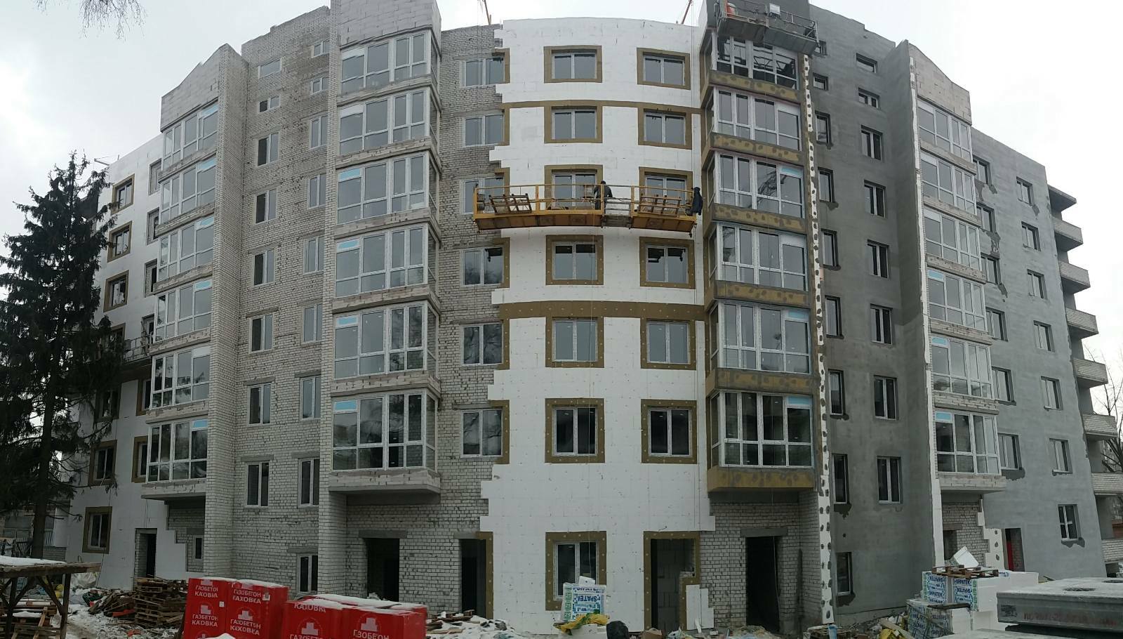 Ход строительства ЖК Зоря, фев, 2021 год