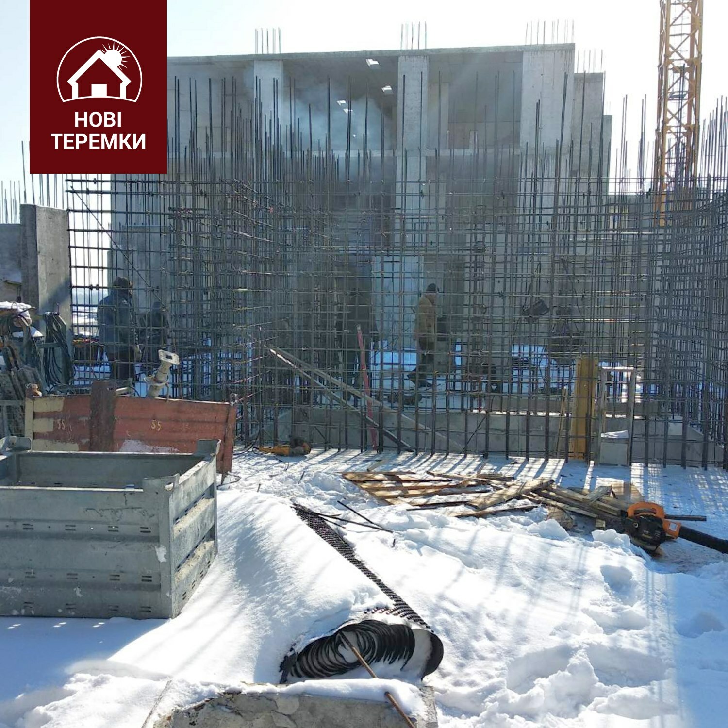 Хід будівництва ЖК Нові Теремки, лют, 2021 рік