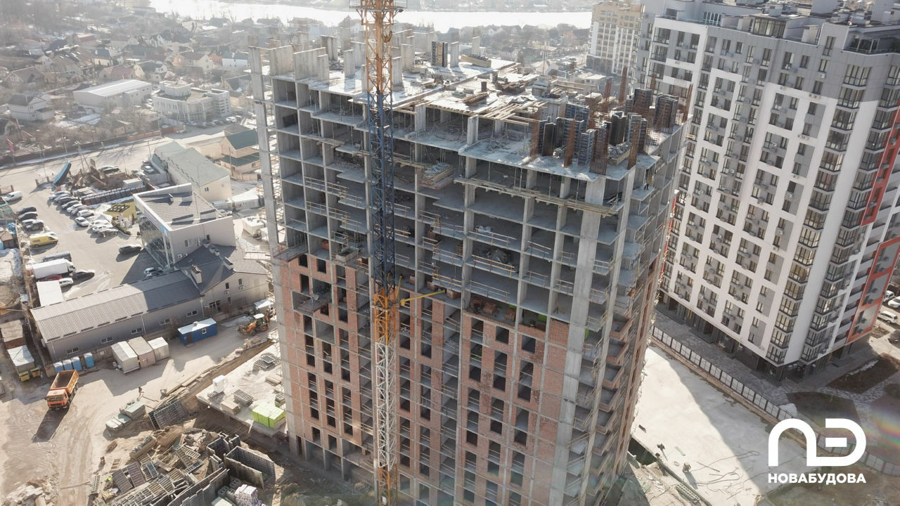 Ход строительства ЖК Crystal Avenue, март, 2021 год