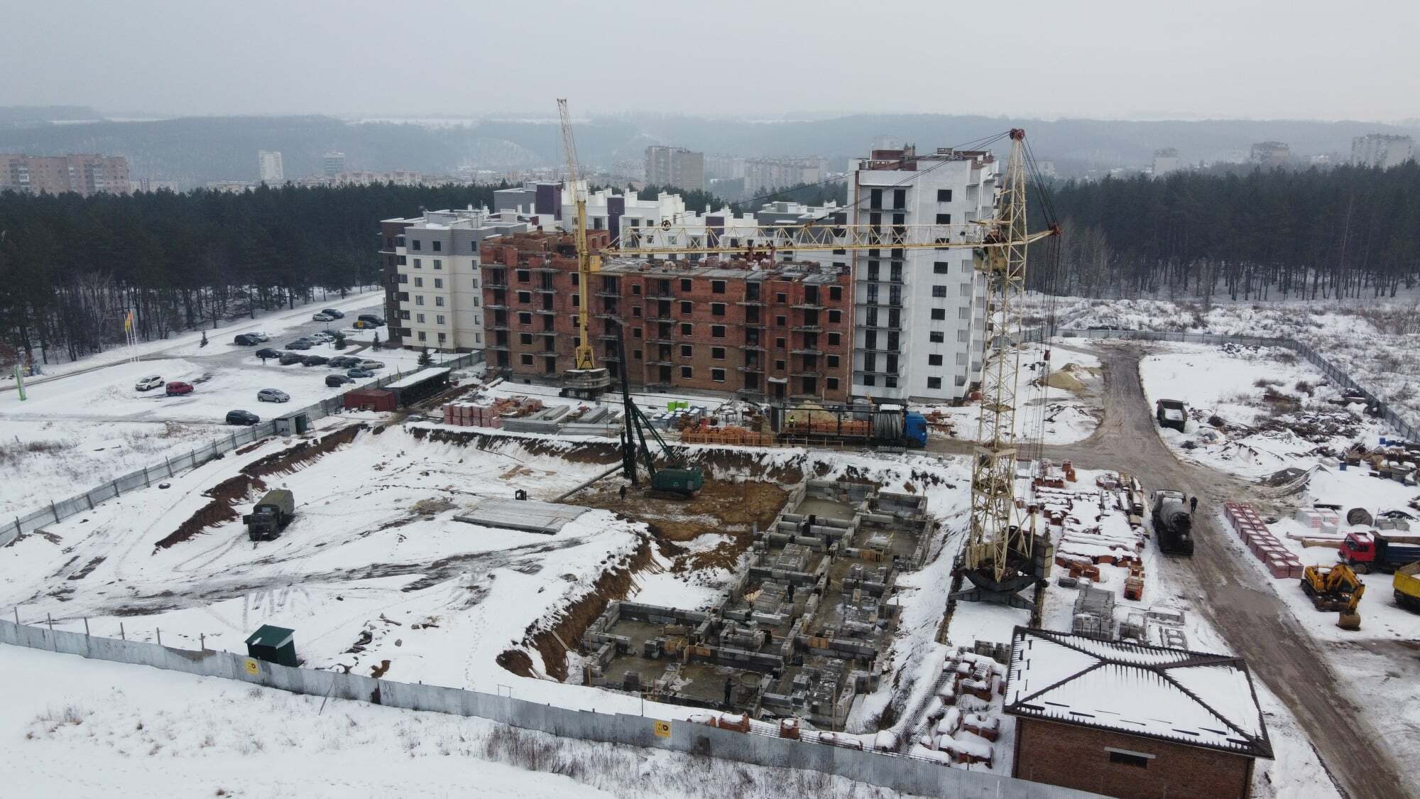 Хід будівництва ЖК Квартал Парковий, лют, 2021 рік