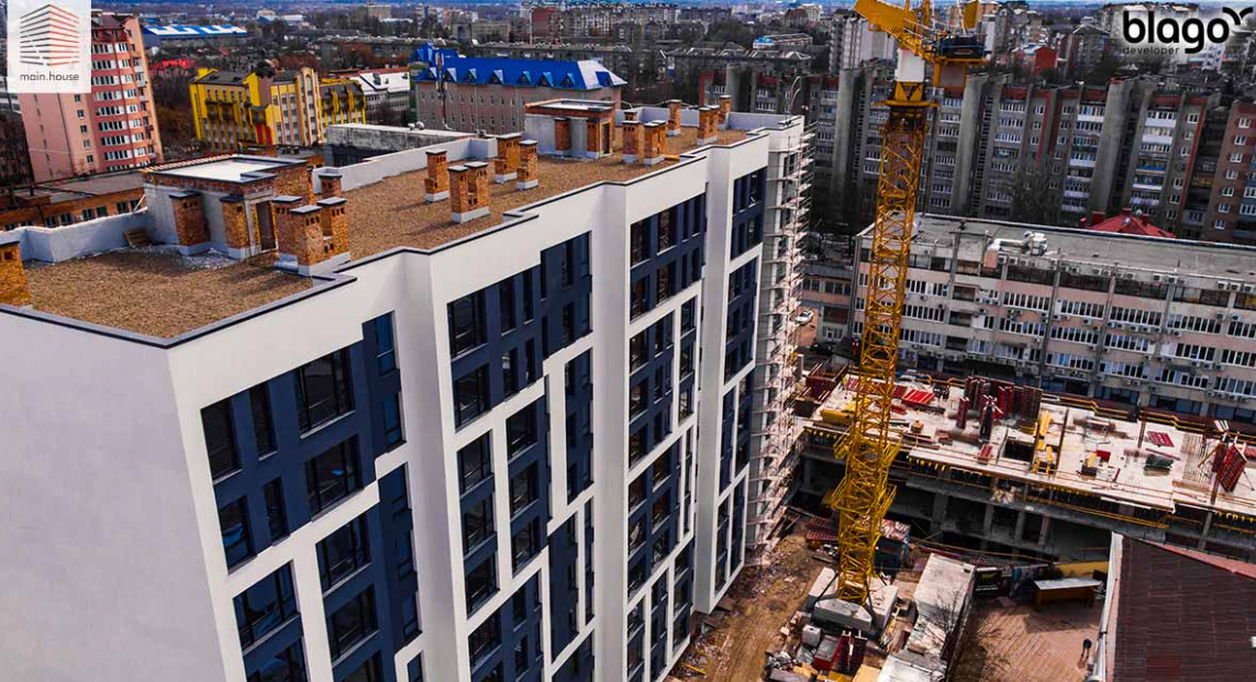 Ход строительства ЖК Main House, март, 2021 год