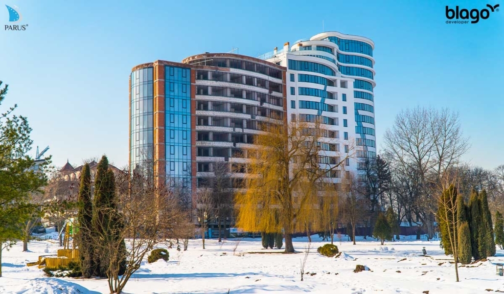 Хід будівництва ЖК Parus, лют, 2021 рік