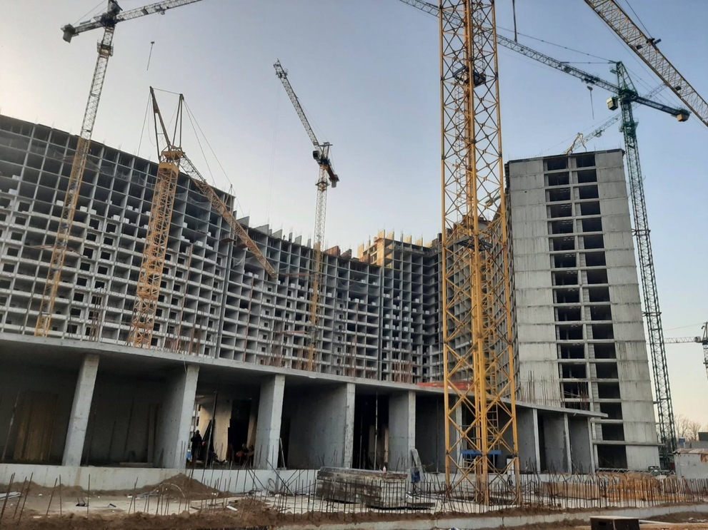 Хід будівництва ЖК Атмосфера, лют, 2021 рік