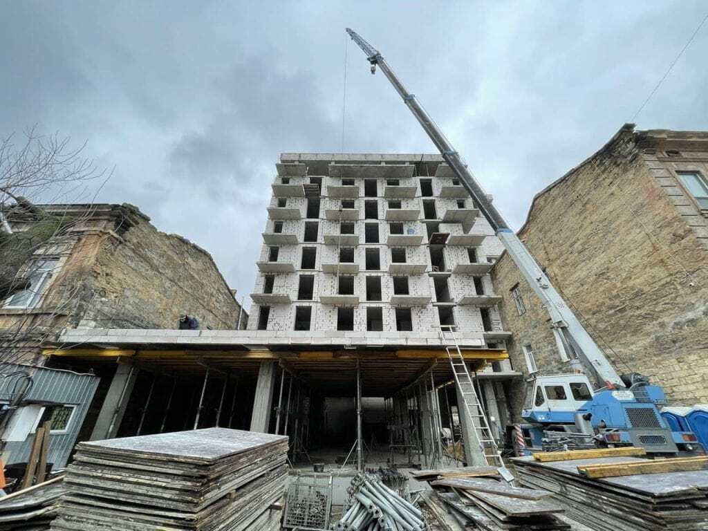 Ход строительства ЖК Дом на Мещанской, март, 2021 год