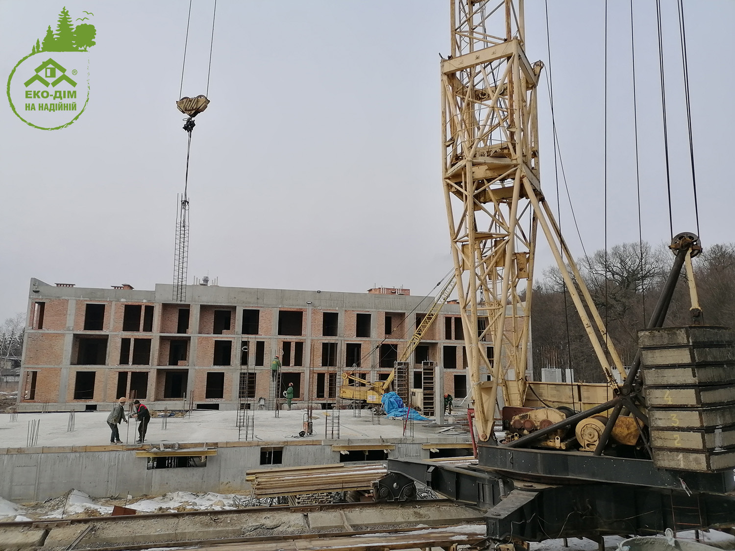 Ход строительства ЖК Эко-дом на Надежной, март, 2021 год