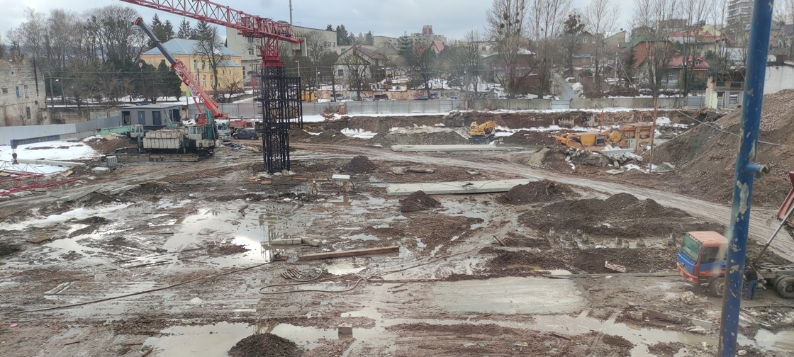 Ход строительства ЖК Greenville Park Lviv, март, 2021 год