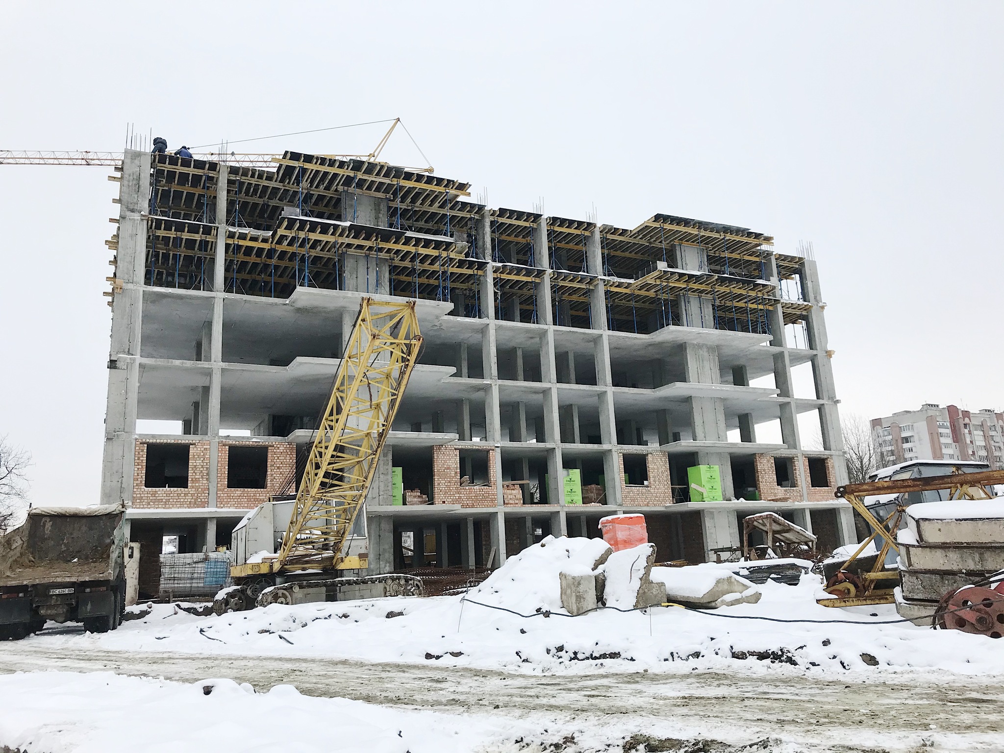 Ход строительства ЖК R2 Residence, янв, 2021 год