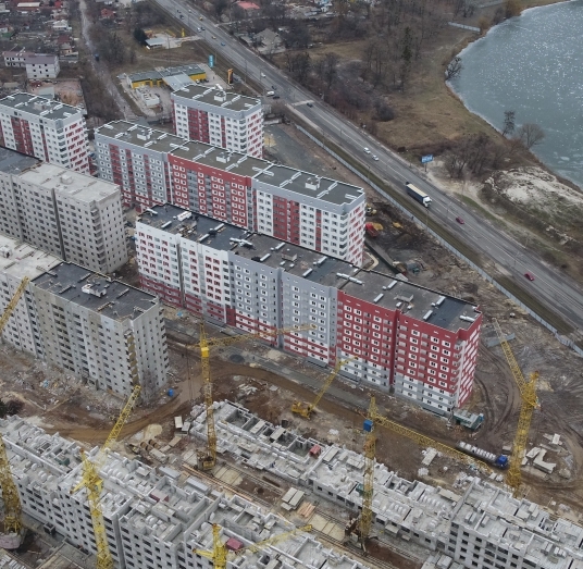 Хід будівництва ЖК Гідропарк, лют, 2021 рік