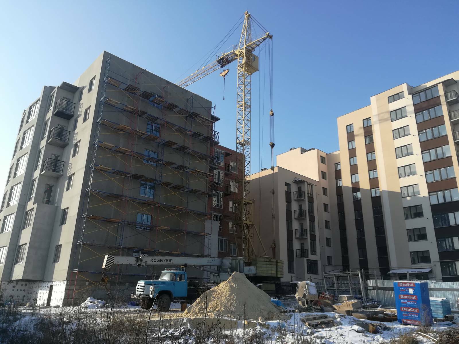 Хід будівництва ЖК PodilSky, січ, 2021 рік