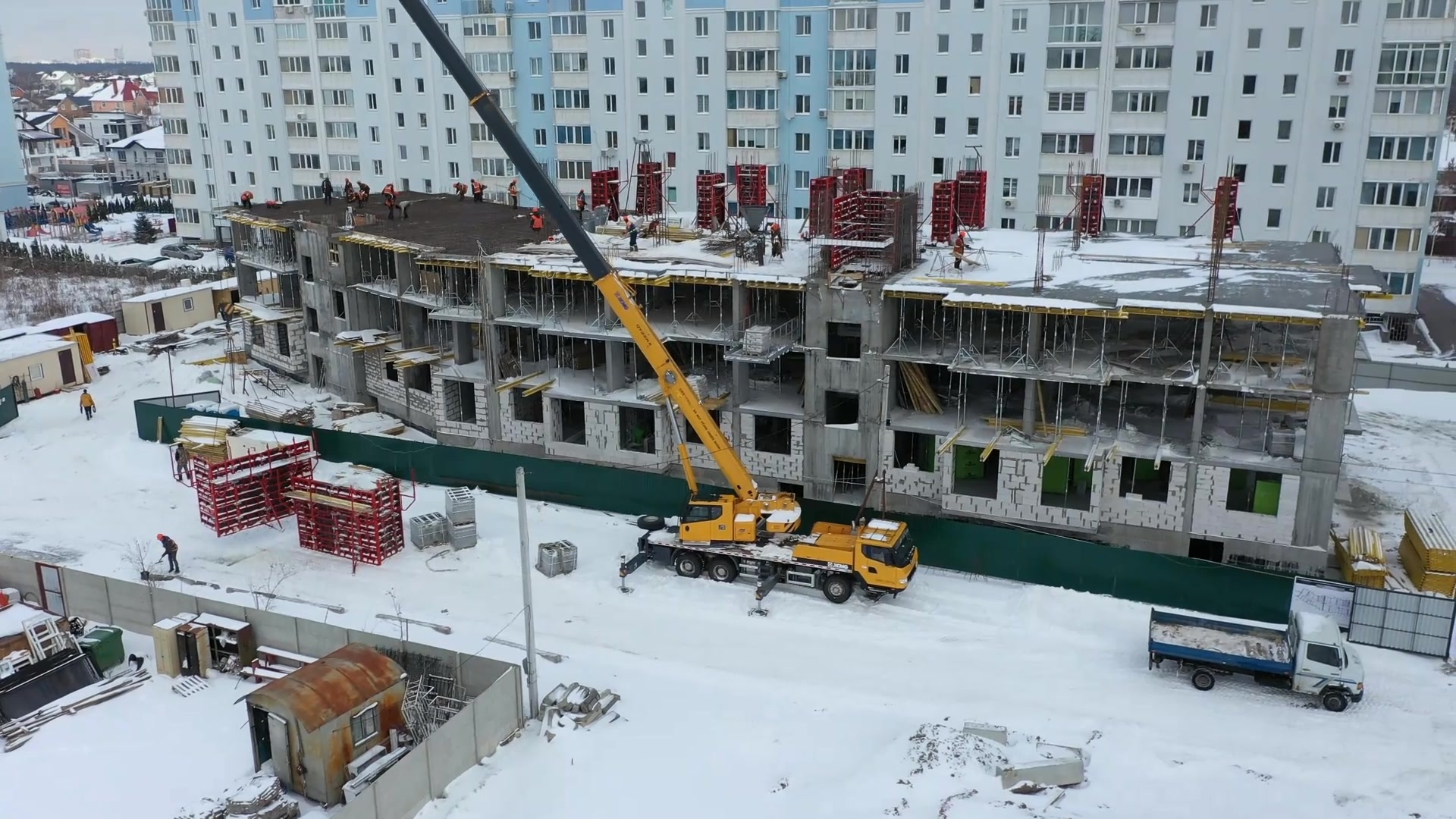 Хід будівництва ЖК Антрацит, лют, 2021 рік