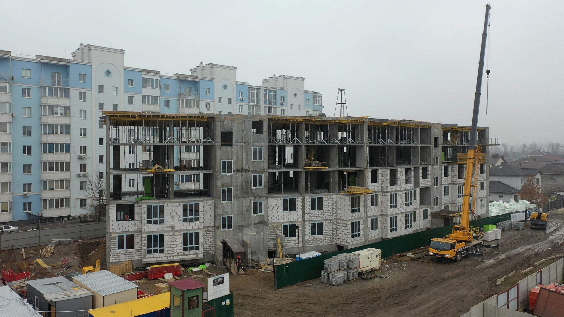 Хід будівництва ЖК Антрацит, бер, 2021 рік