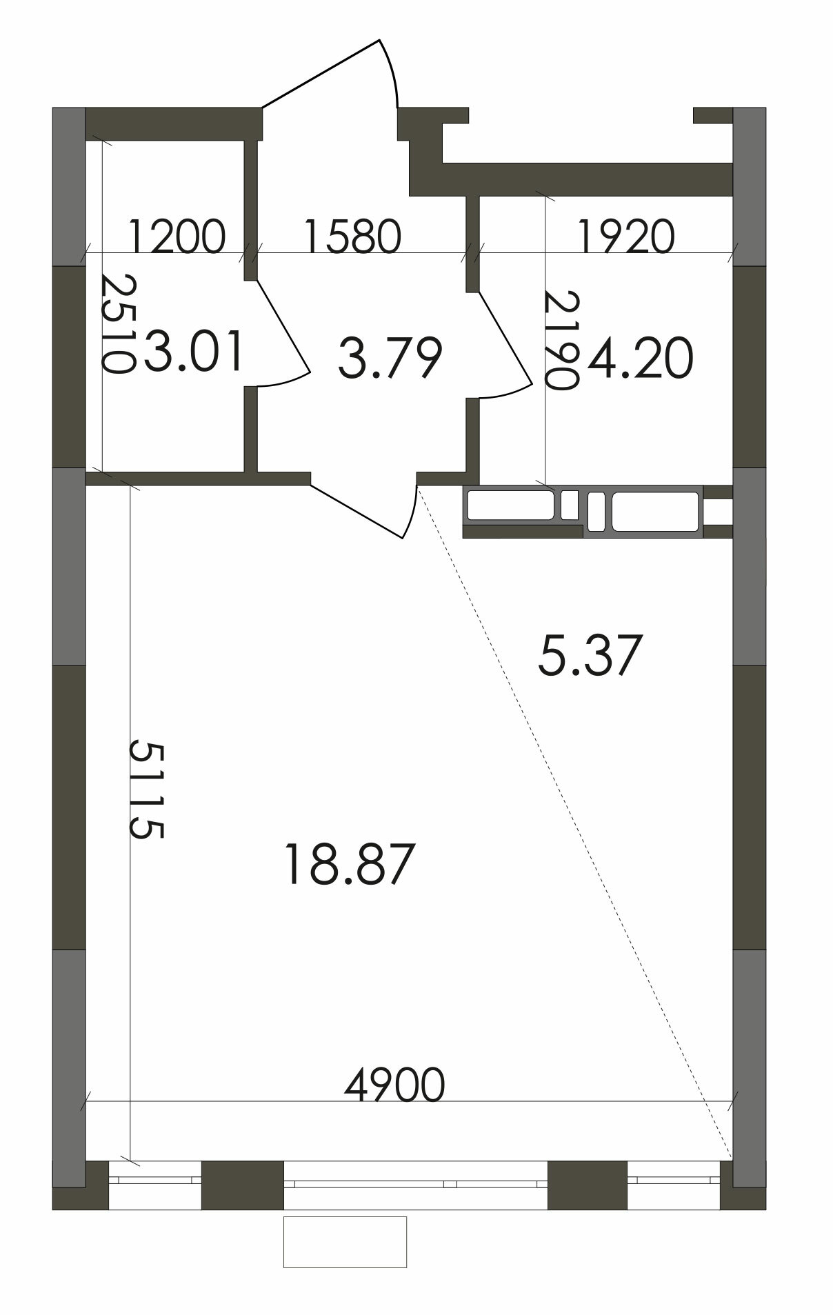 1-комнатная 35.24 м² в ЖК Star City от 24 715 грн/м², Киев