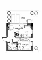 1-кімнатна 35.67 м² в ЖМ ARTVILLE від 18 900 грн/м², смт Авангард