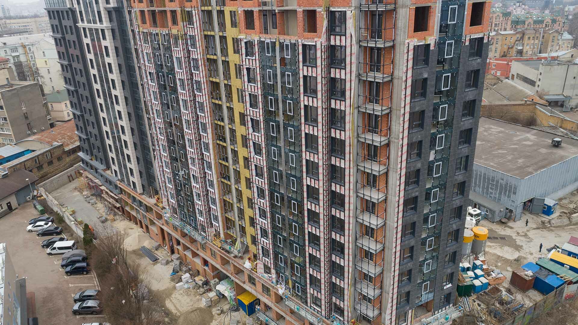 Ход строительства ЖК Львовская Площадь, март, 2021 год