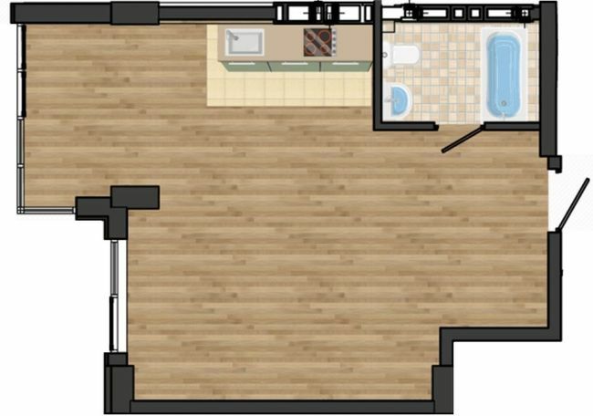 1-кімнатна 41.8 м² в ЖК Золота Ера від 19 000 грн/м², с. Крижанівка