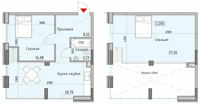 Дворівнева 73.73 м² в ЖК Простір Eco City (Простір на Радісній від 23 000 грн/м², Одеса