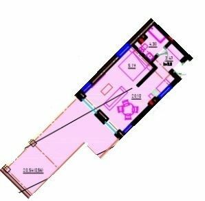 1-кімнатна 41.3 м² в ЖК Простір на Літературній від 34 550 грн/м², Одеса