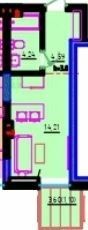 1-кімнатна 34.14 м² в ЖК Простір на Літературній від 38 350 грн/м², Одеса