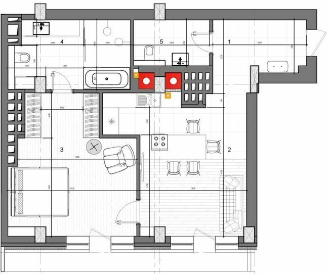 1-кімнатна 69.3 м² в КБ Graf від 56 950 грн/м², Одеса