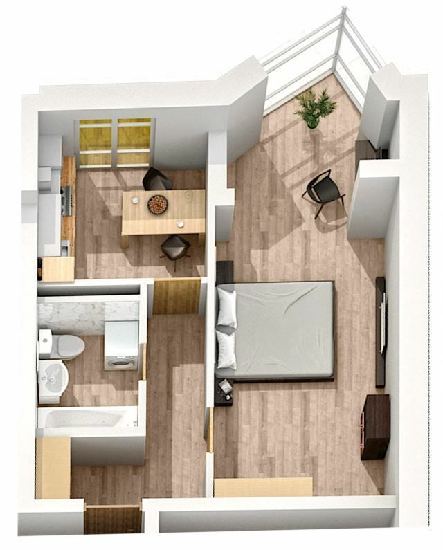 1-кімнатна 41.2 м² в ЖК Калейдоскоп від 25 200 грн/м², Одеса