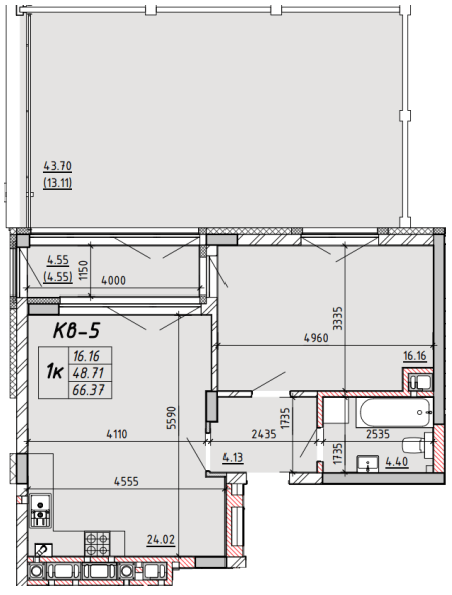 1-комнатная 66.37 м² в ЖК Villa Magnolia Spring от 28 300 грн/м², Львов
